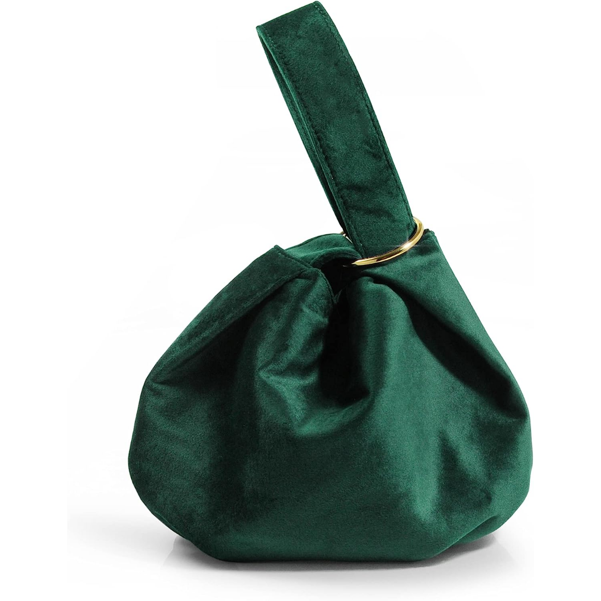 Women Clutch Velvet Top Handle Bag Wristlet Small Tote Purse