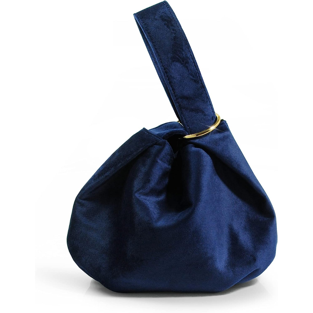 Women Clutch Velvet Top Handle Bag Wristlet Small Tote Purse