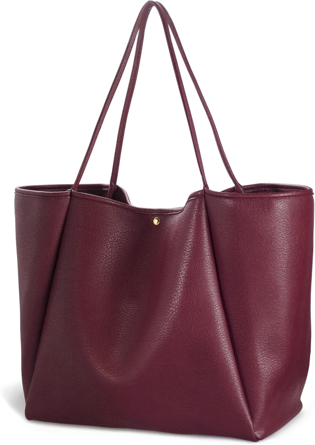 Oversized Vegan Leather Tote Women's Travel Bag