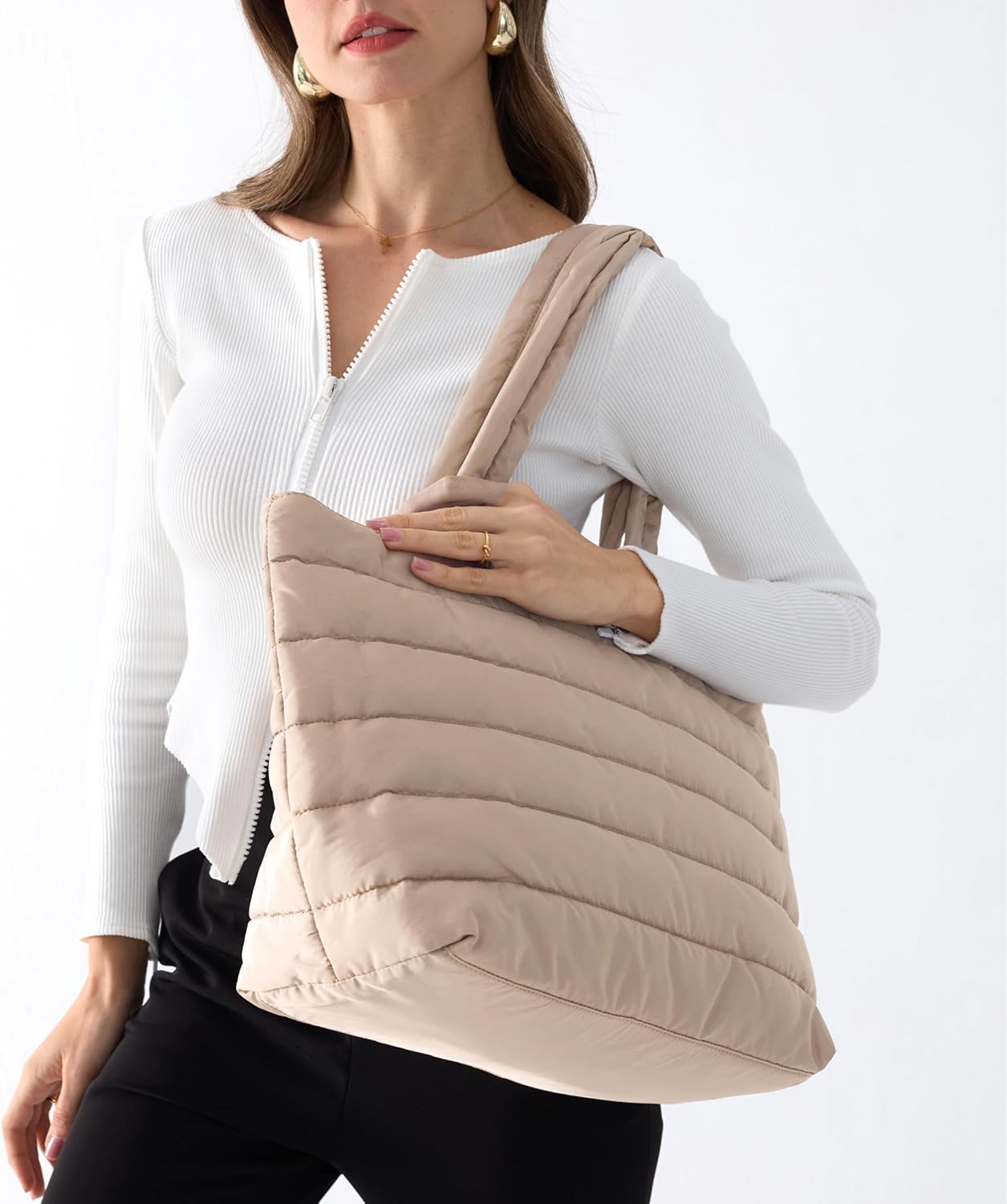 Quilted Puffer Tote
