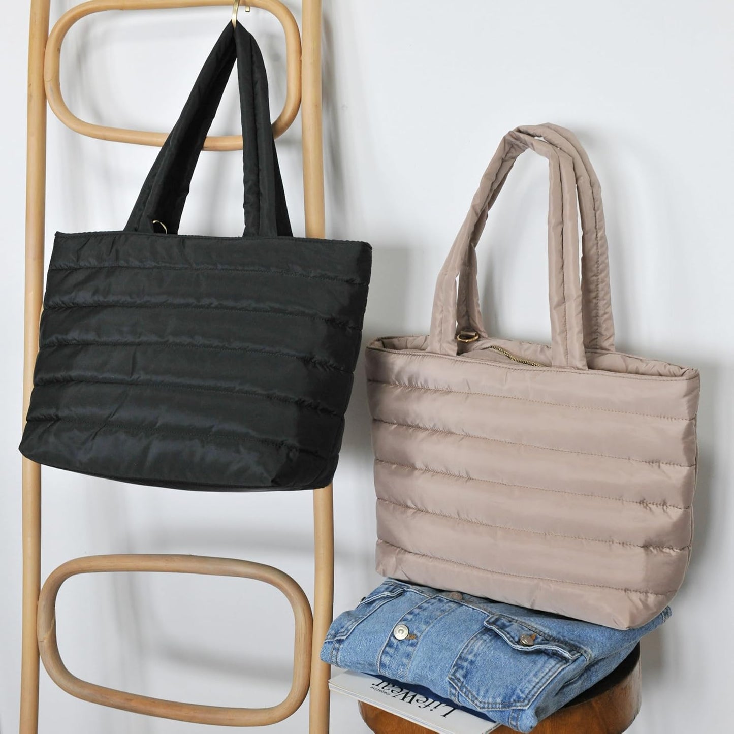 Quilted Puffer Tote