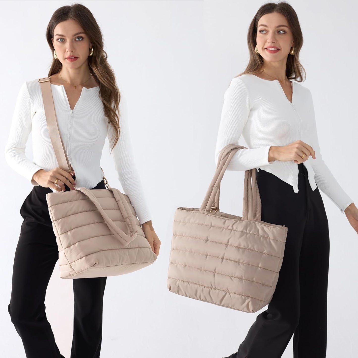 Quilted Puffer Tote
