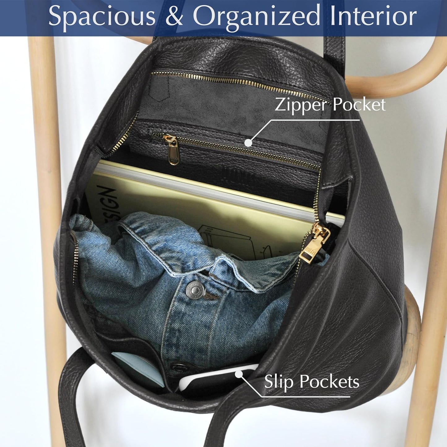 Zipper Tote Bag