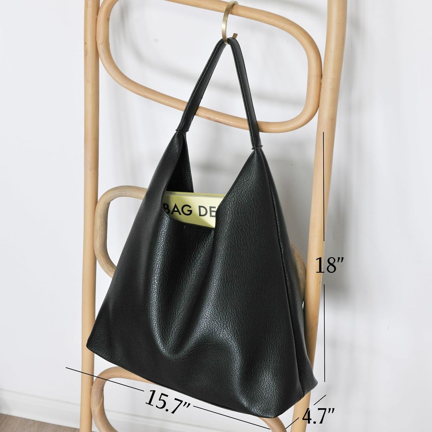 Soft Vegan Leather Hobo Bag for Women