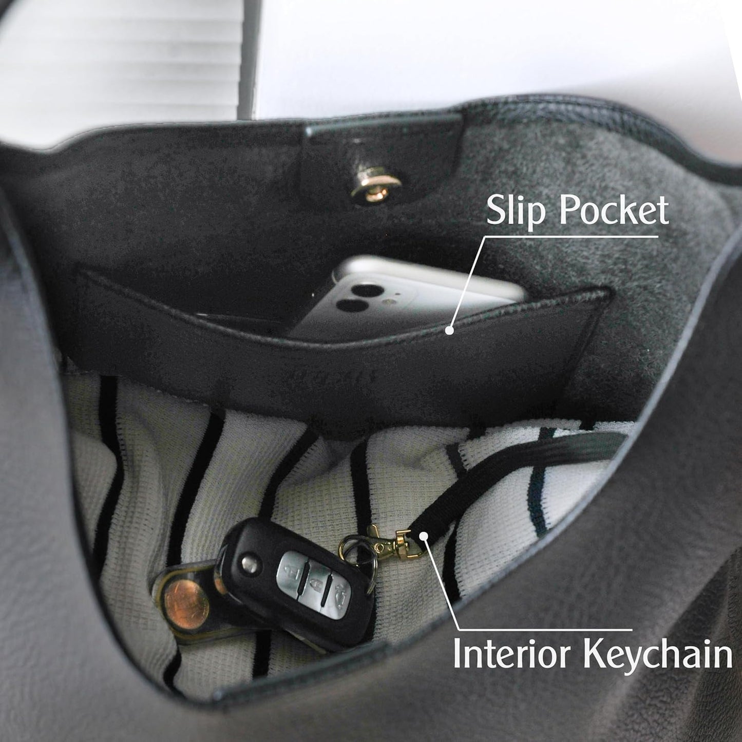 Soft Vegan Leather Hobo Bag for Women