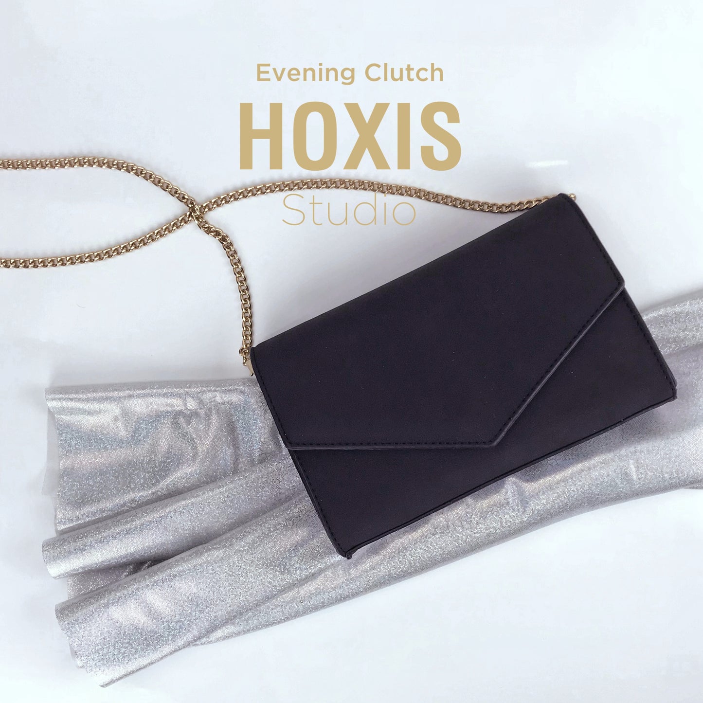Suede Envelope Clutch
